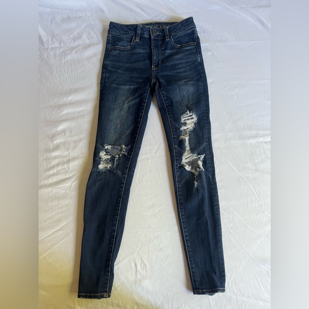 American Eagle Super Stretch Skinny Jeans Size 00 Short